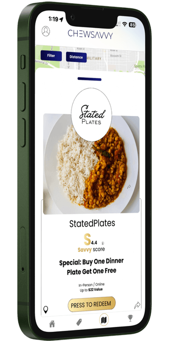 Chewsavvy SavvyScore on phone